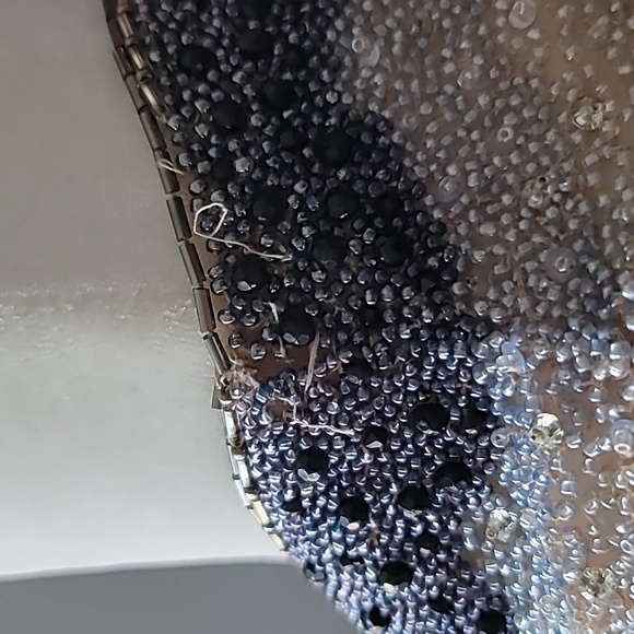 Badgley Mischka Collection Halter Floral Maxi Dress, Size 4, Color White Floral - Picture 11 of 14